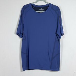 Mack Weldon Performance Airknit Shirt Men's Sz XL Blue Short Sleeve Crew Neck